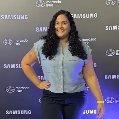 Lays Leite no evento Samsung — SP, 2026