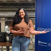 Lays Leite no evento 100 anos de Electrolux — SP, 2026