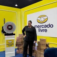 Lays Leite no evento SBT + Meli — SP, 2026