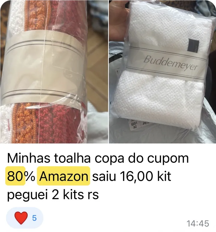 Foto de kits de toalha de copa Buddemeyer: “Minhas toalha copa do cupom 80% Amazon saiu 16,00 o kit, peguei 2 kits”